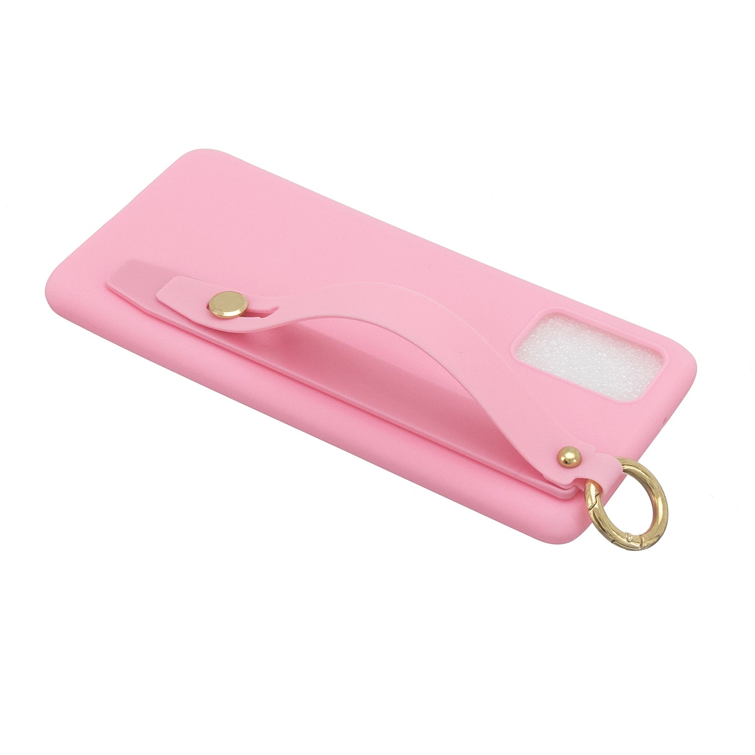 TPU Cell Phone Back Case with Wrist Strap Kickstand for Samsung Galaxy S20 Plus / S20 Plus 5G - Deep Pink TPU Cell Phone Back Case with Wrist Strap Kickstand for Samsung Galaxy S20 Plus / S20 Plus 5G - Deep Pink